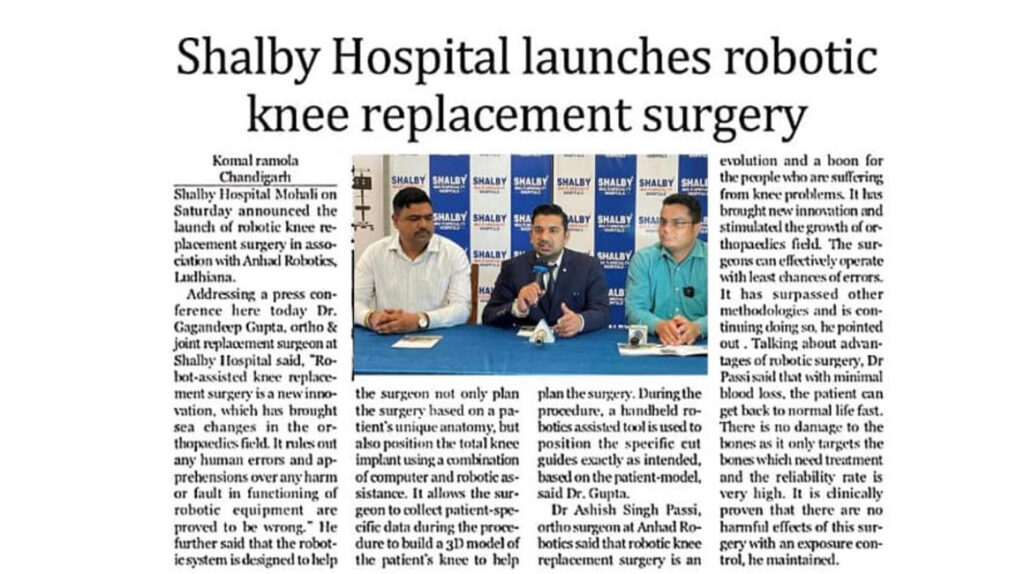 robotic knee replacement in Chandigarh